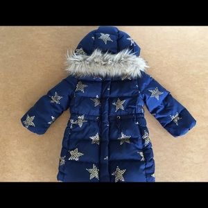 Baby Gap Down Coat with Gold Stars